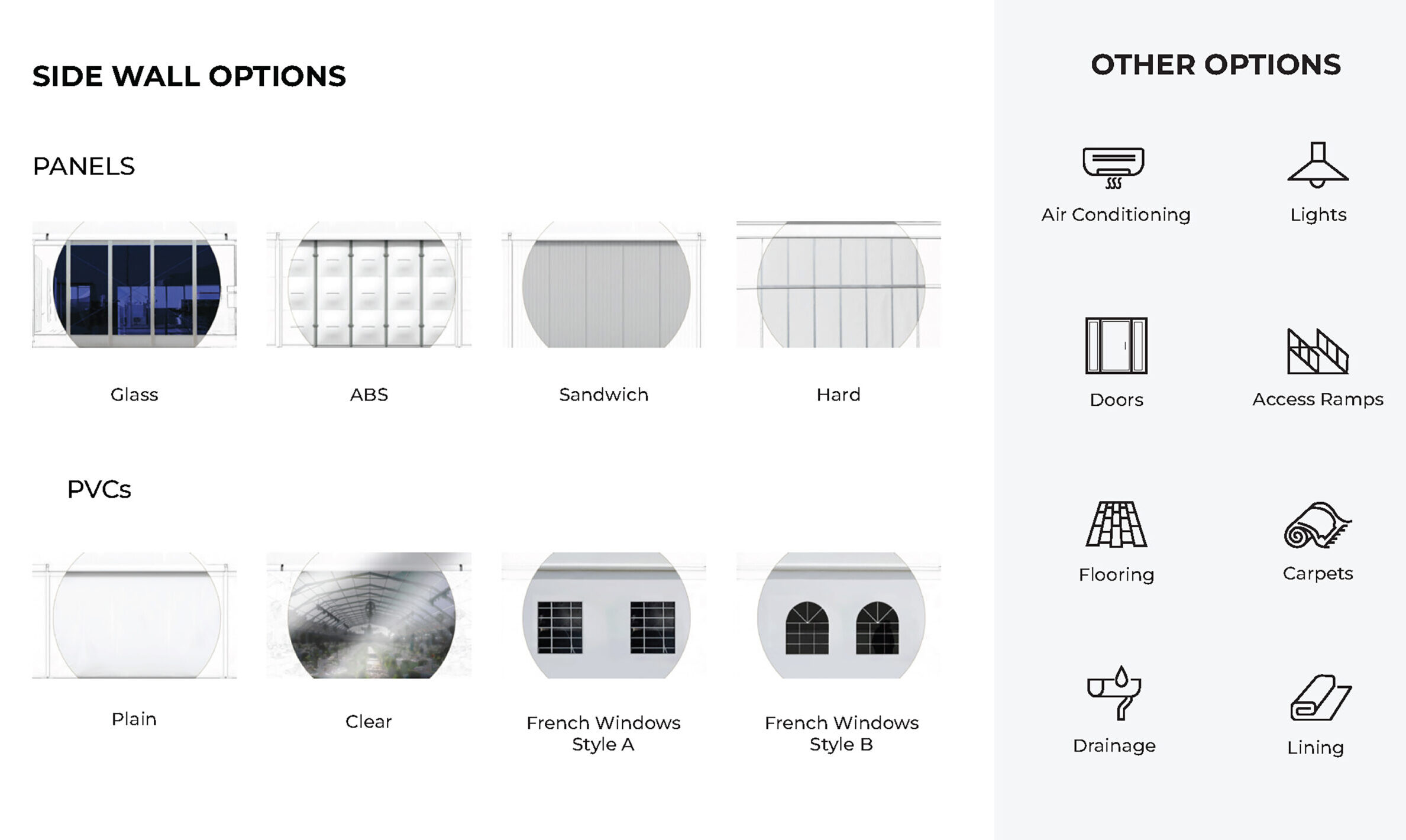 Albaddad Tent - side wall options